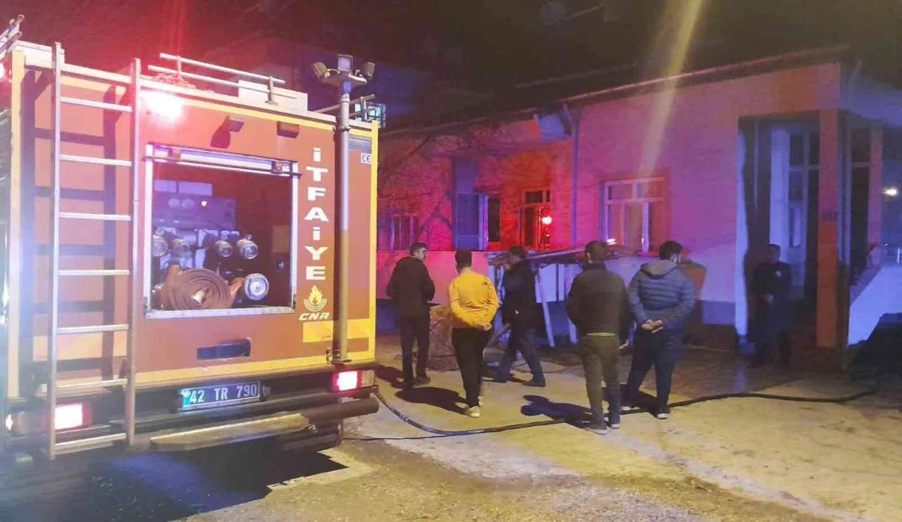 Konya’da müstakil evde yangın!