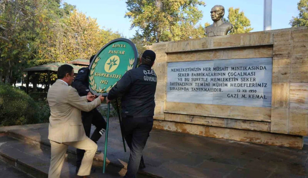 Konya'nın yerli markası dev kadrosuyla Atatürk'ü andı!