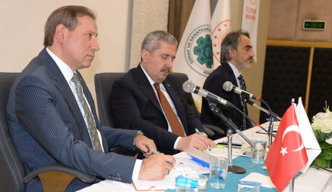 Ticaret Bakan Yardımcısı Gürcan'dan KONESOB'A ziyaret! Dikkat çeken mesajlar da verdi...