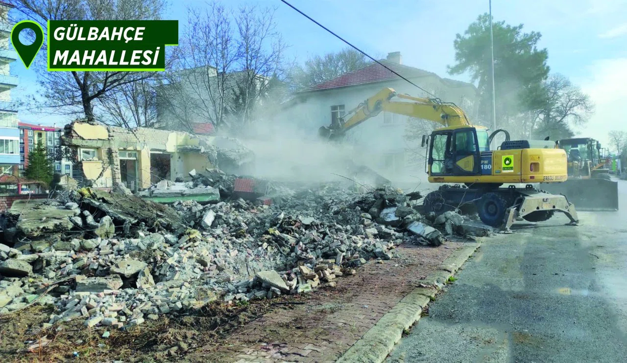 Konya'nın metruk binalarına müdahale! Tehlikenin önüne geçiliyor