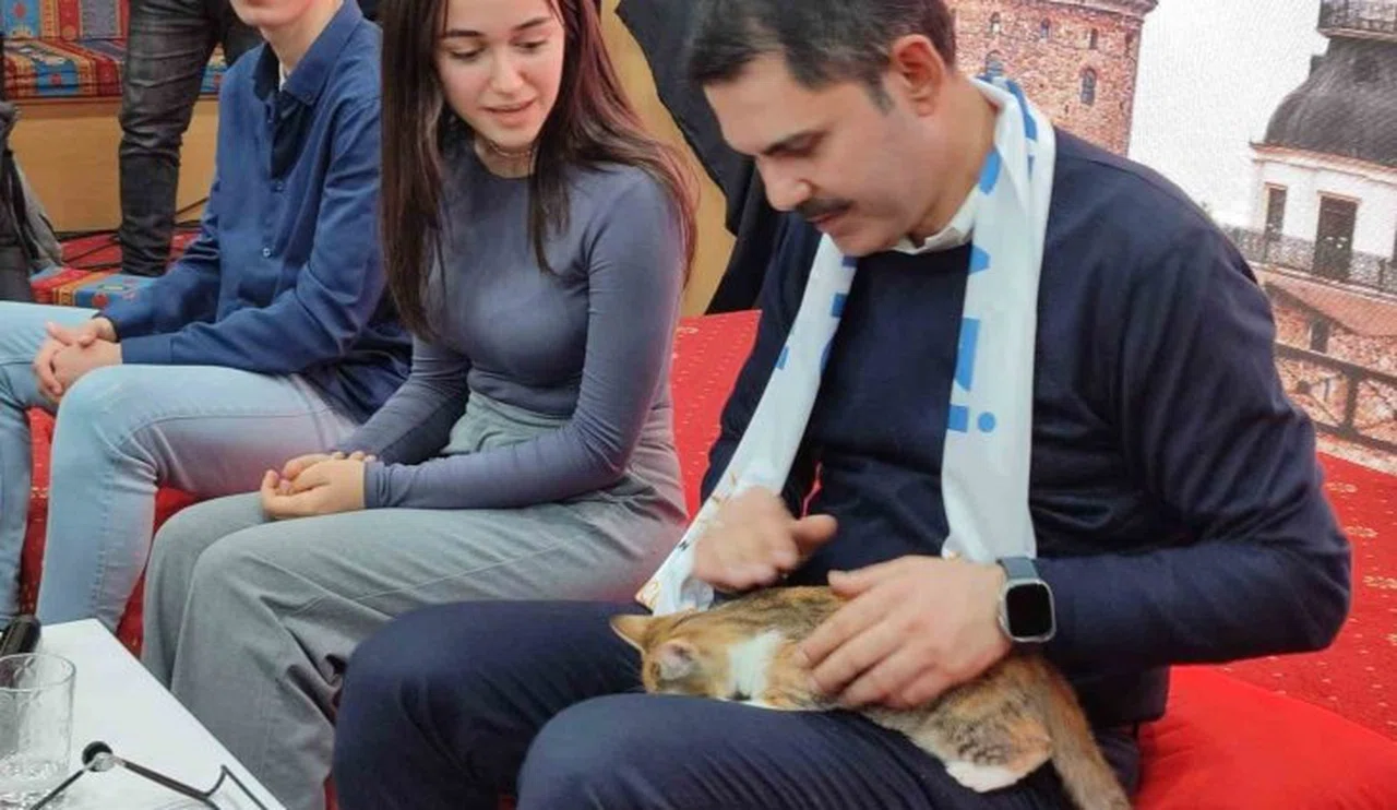 İBB Başkan adayı Murat Kurum’a kedi hediyesi