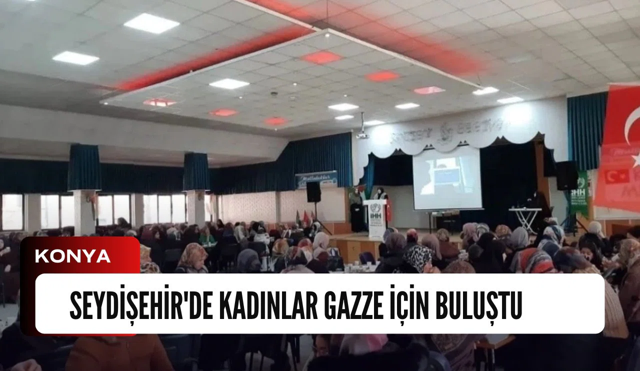 Seydişehir'de kadınlar Gazze için buluştu