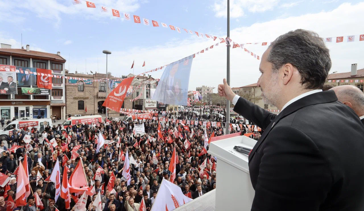 Erbakan, seçime iki gün kala Konya’ya geldi!