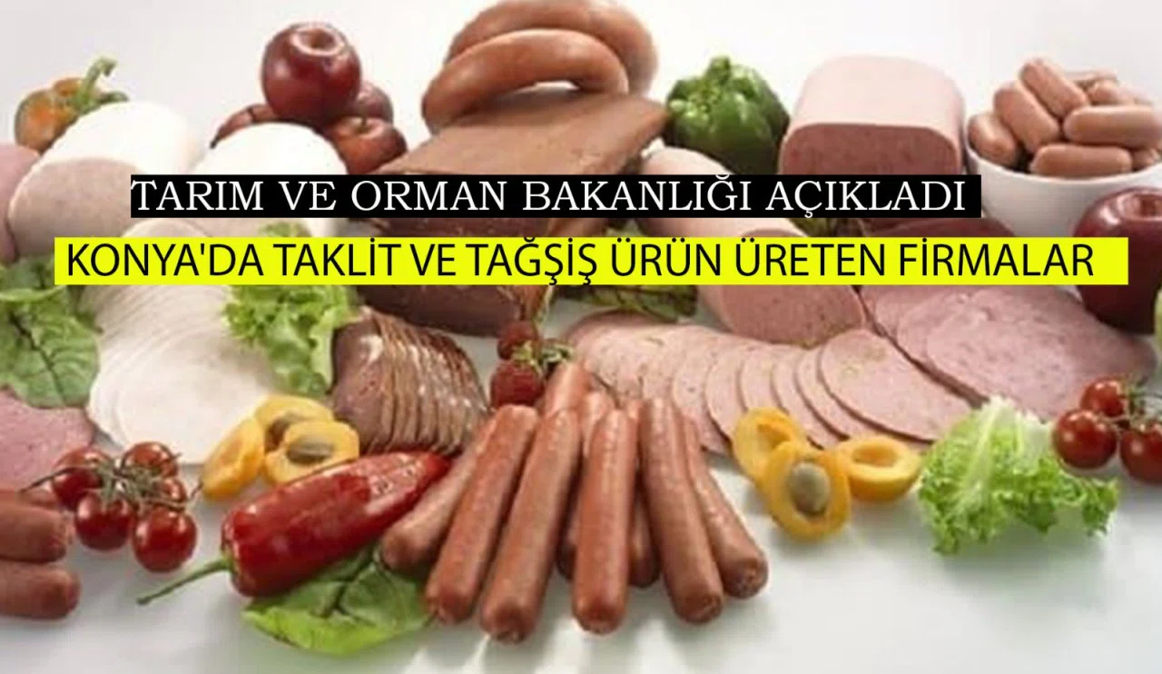 Tarım ve Orman Bakanlığı açıkladı: Konya'da taklit ve tağşiş ürün üreten firmalar