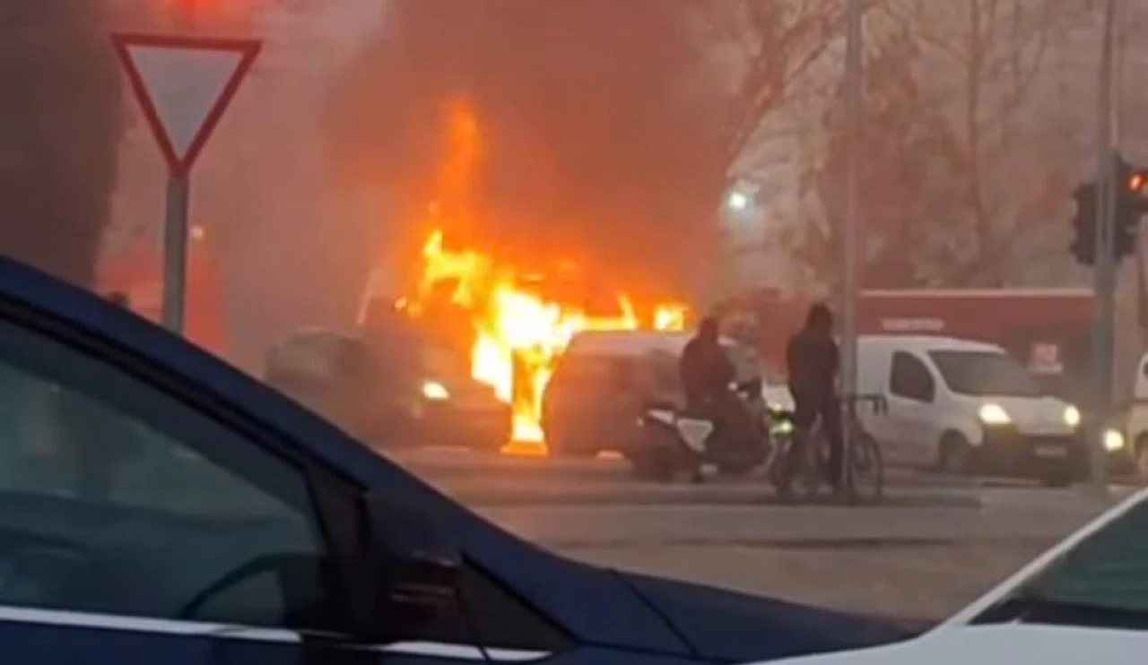 Konya’da servis minibüsü küle döndü