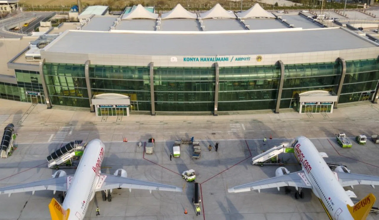 Konya Havalimanı, 2025'e hızlı başladı: Uçak trafiği yükseldi!