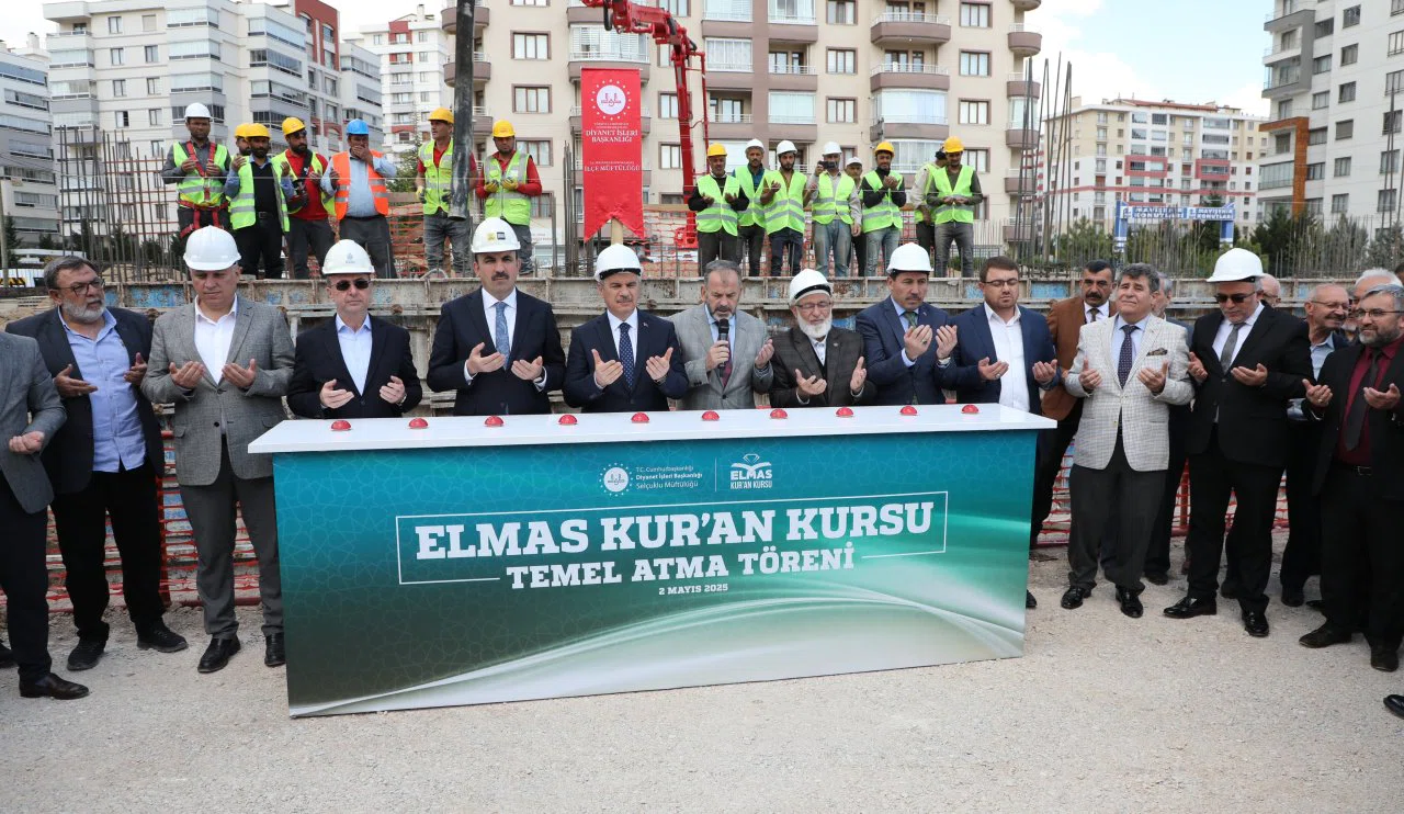 Konya Elmas Kur'an Kursu'nun temel atma töreni yapıldı