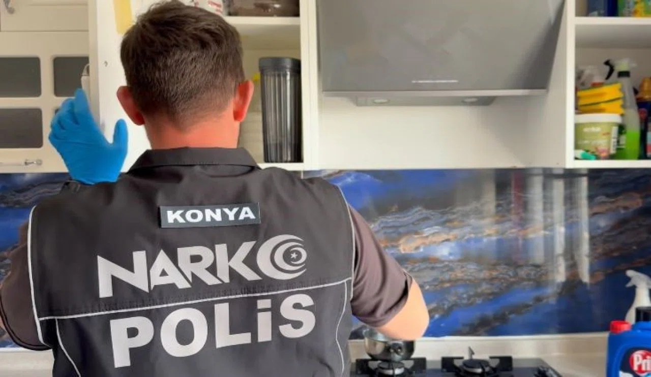 Konya'da narkotik operasyonu: 63 tutuklama