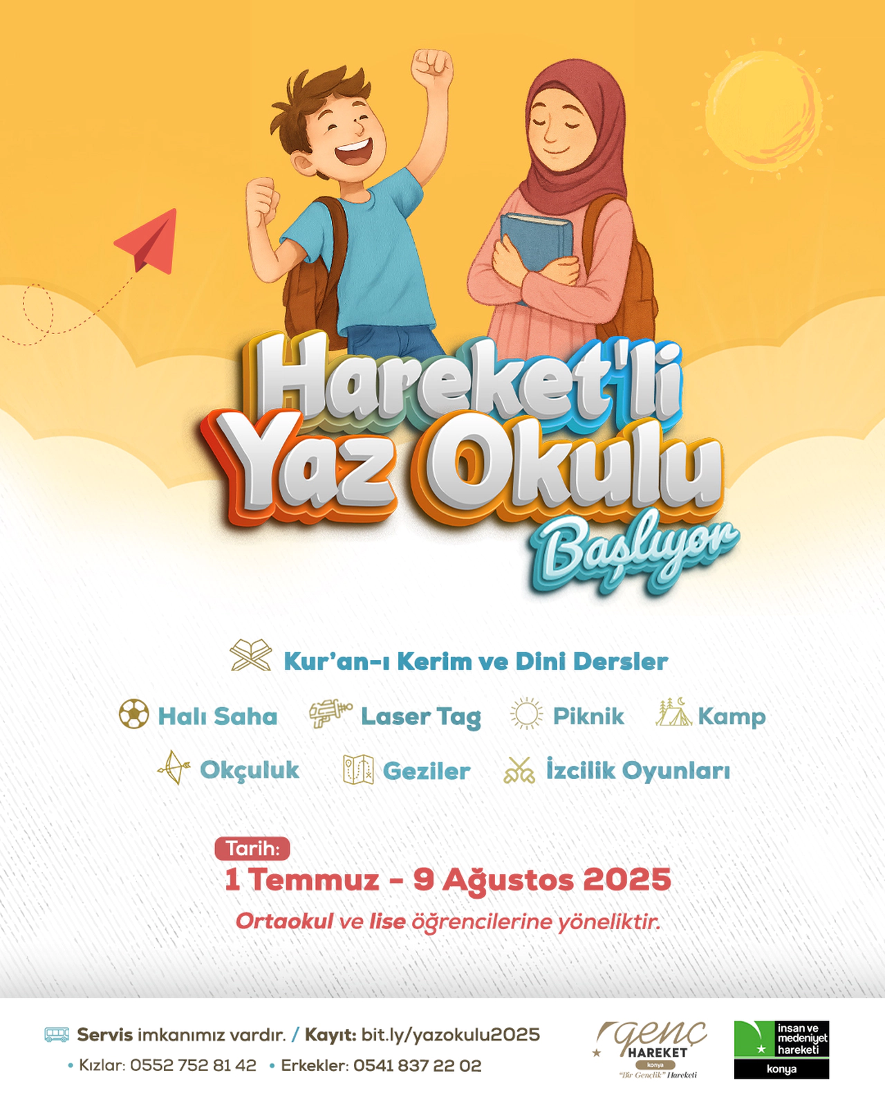 Genç Hareket Konya’dan Yaz Tatilinde Gençlere Hem Eğitim Hem Eğlence Dolu Program