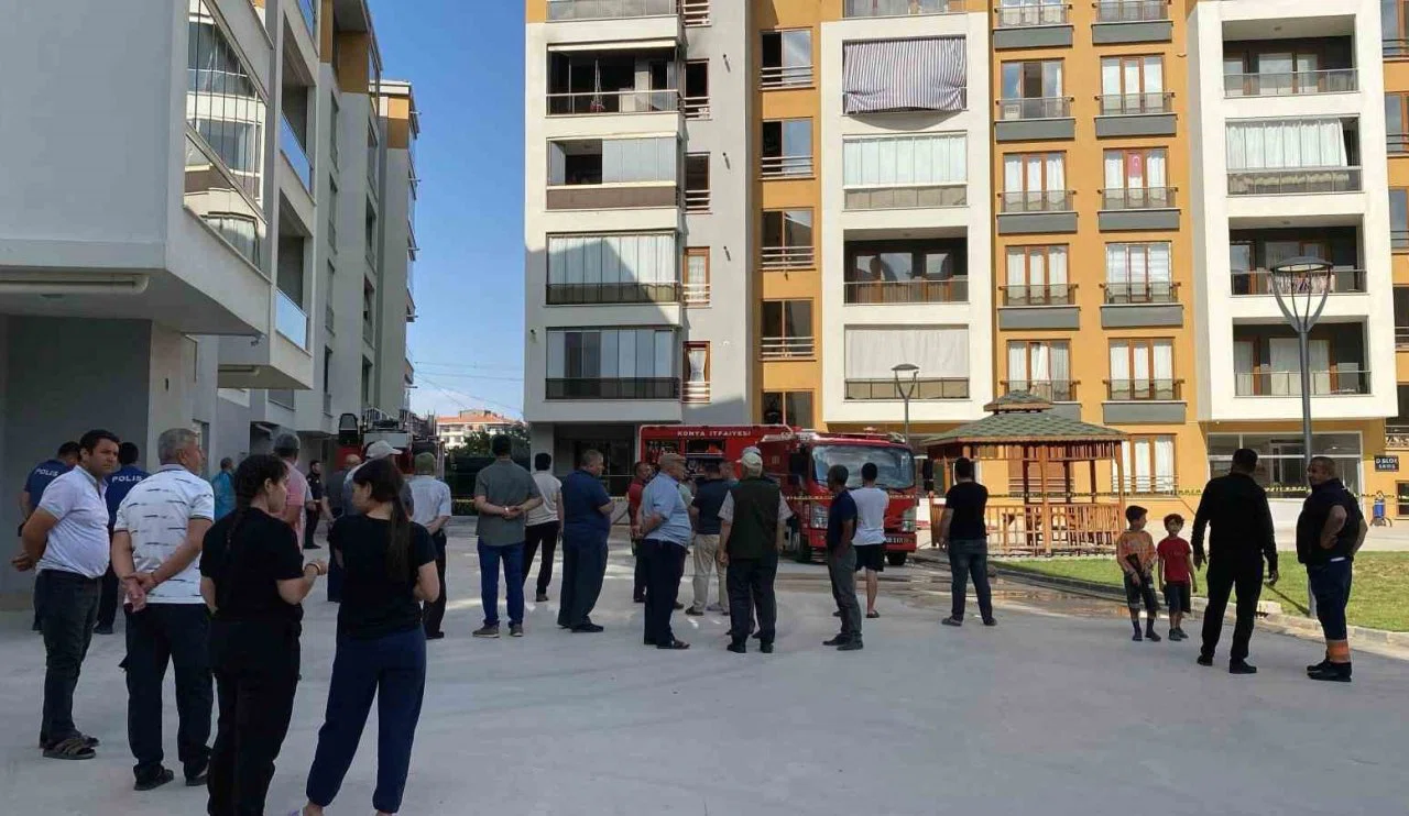 Konya’da sitede yangın! Yangının çıkış sebebi dikkat çekti