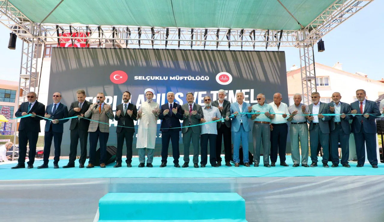 Konya'da Hem Temel Atma Hem Toplu Açılış!