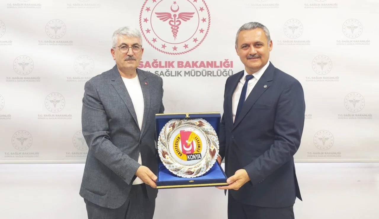 Konya Gazeteciler Cemiyetinden Yeni İl Sağlık Müdürüne Hoş Geldin Ziyareti