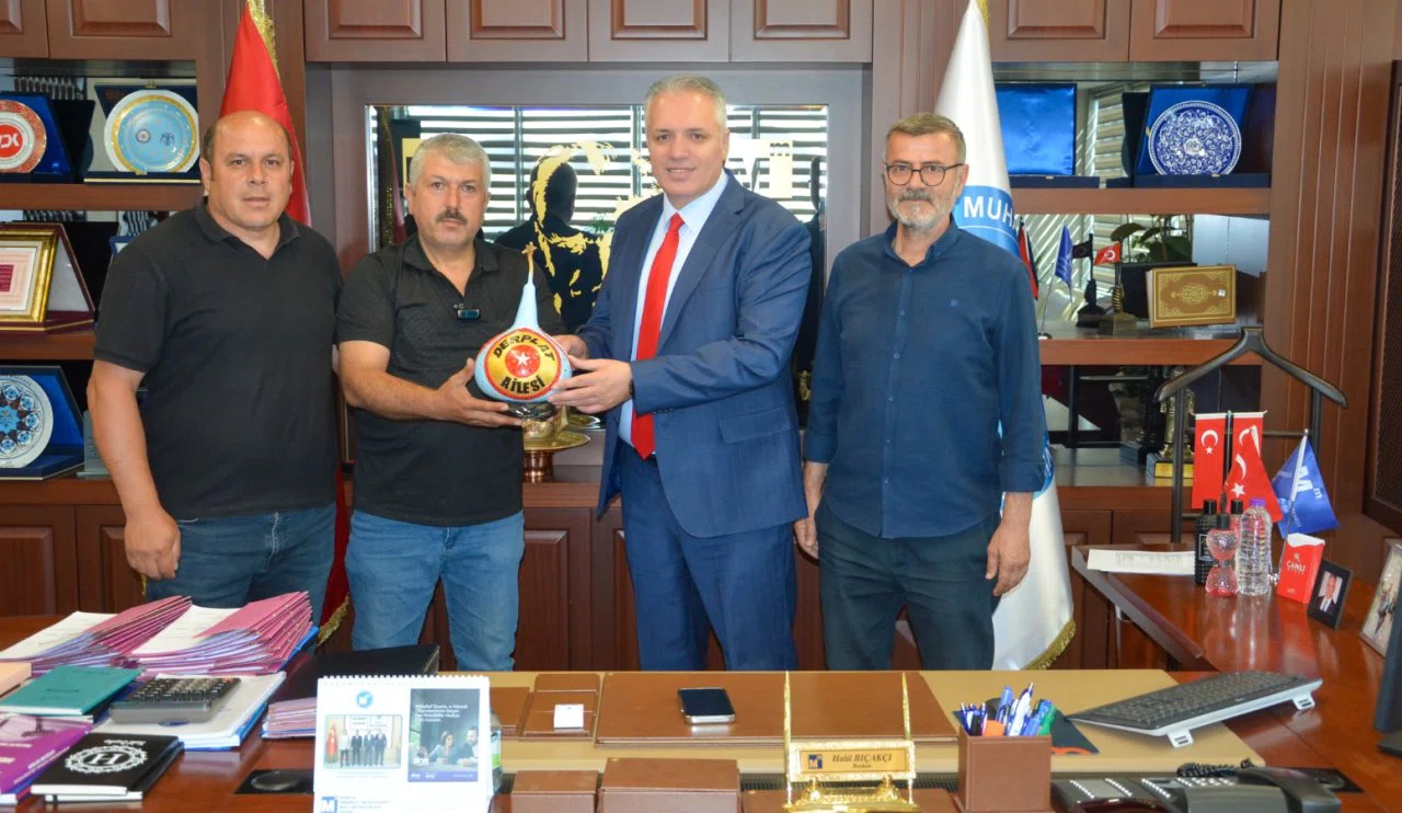 DERPLAT’tan Konya SMMMO Başkanı Bıçakçı’ya Tebrik Ziyareti