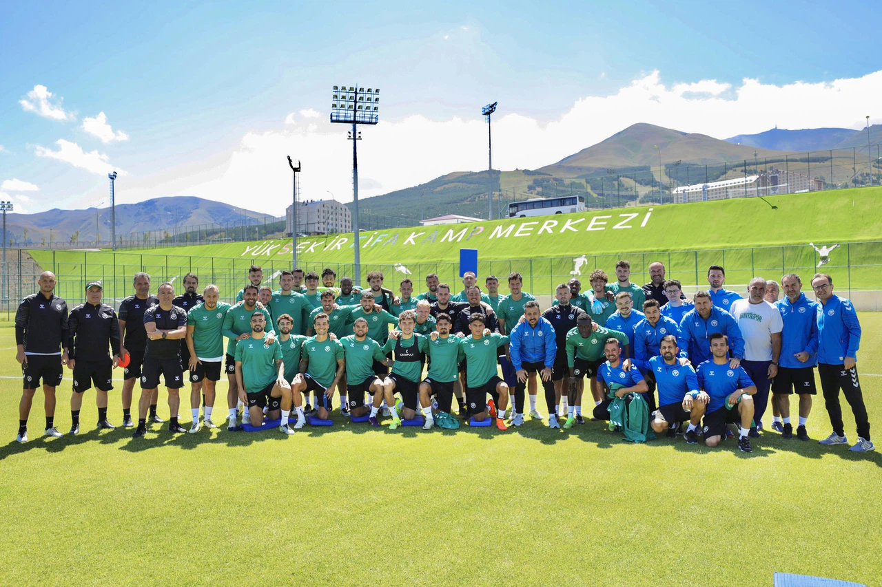 Konyaspor, Erzurum’da ilk çalışmasını yaptı