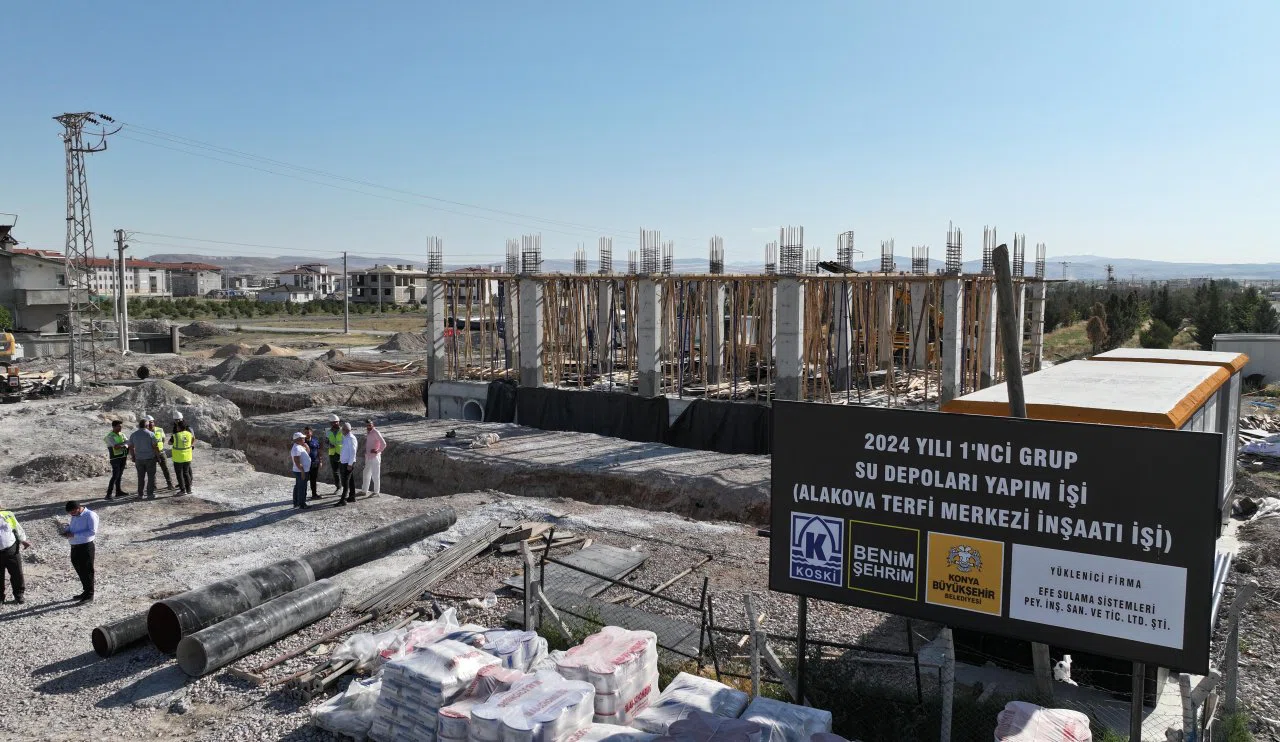 Zorlu Doğa Şartlarına Karşın  Konya'ya Su Temini Sürüyor