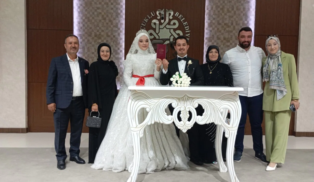 Konya’da Muhammet Burkay ve Sude'nin mutlu günü