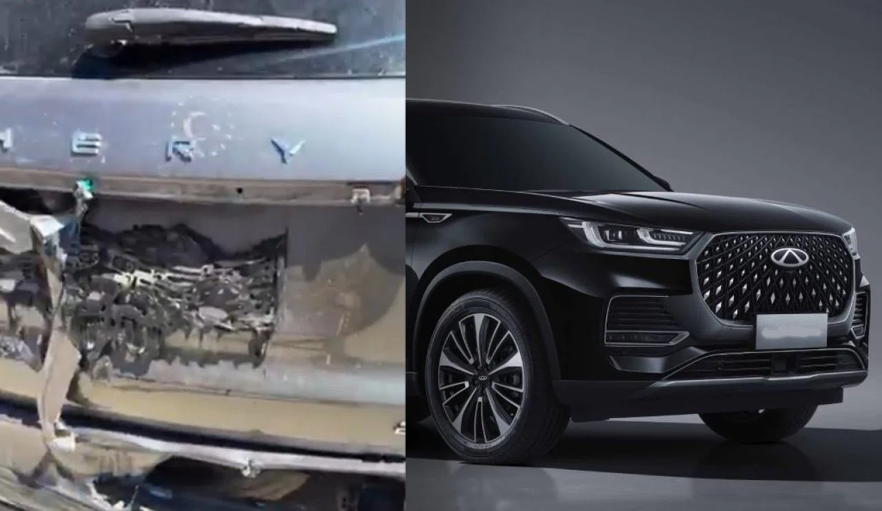 Kavurucu sıcaklar ünlü Çin yapımı elektrikli otomobili eritti