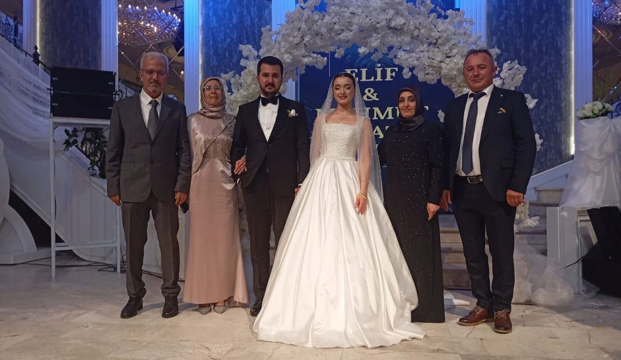 Konya'da Diltaş ailesinin mutlu günü: Elif ile Mahmut Esat evlendi