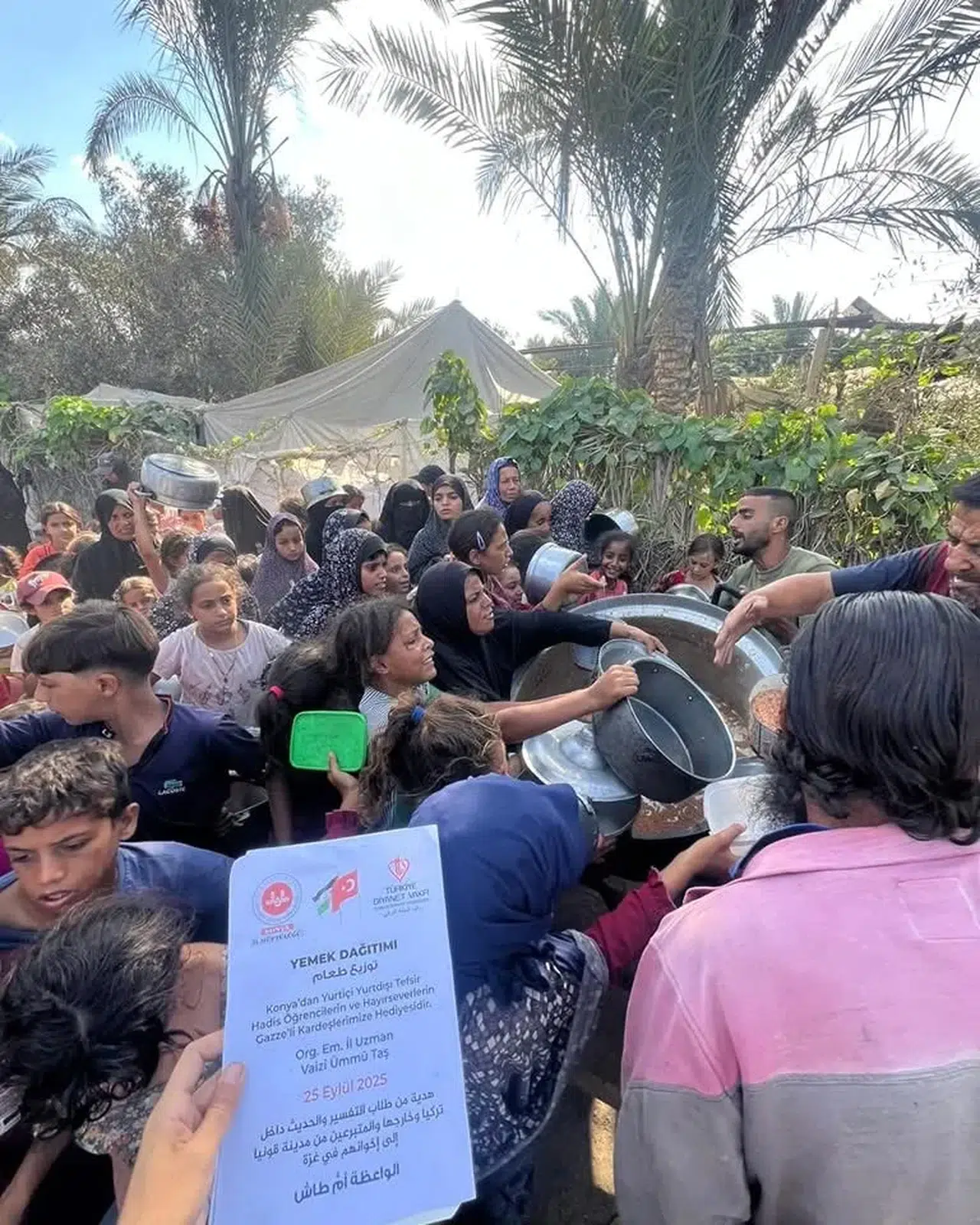 Gazze’de Konya’nın merhamet kazanları kaynıyor