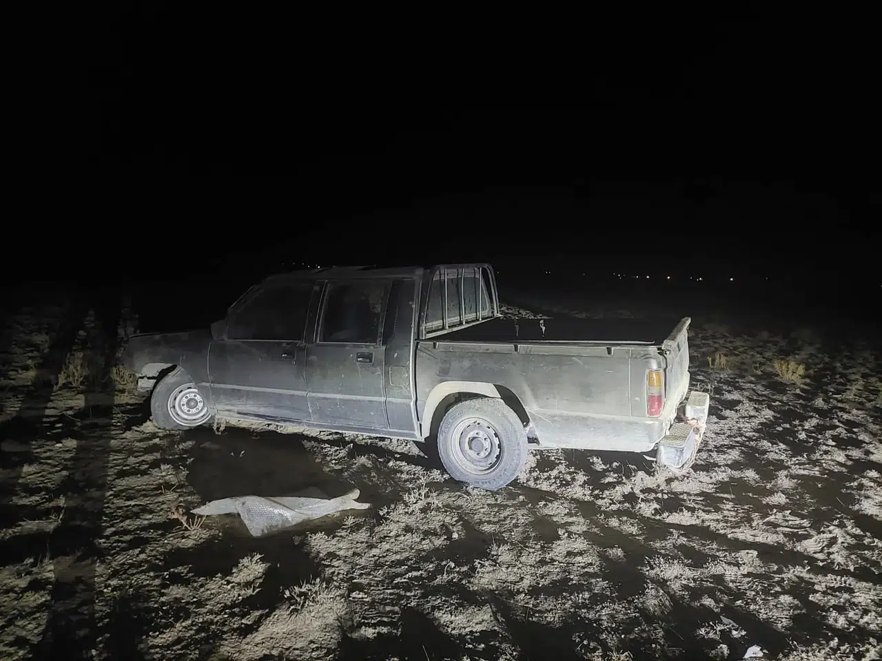 Karapınar’da pikap şarampole uçtu: 2 kişi yaralı