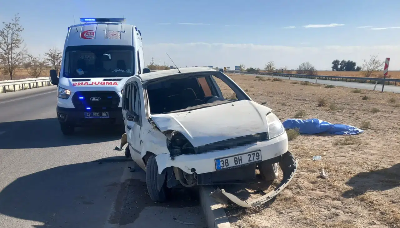 Konya’da otomobil takla attı, 1 ölü!