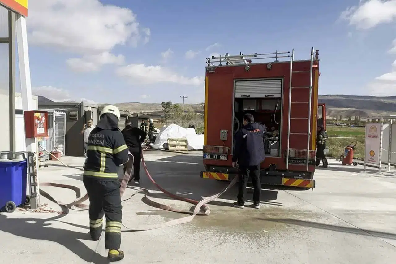 Aksaray'da akaryakıt istasyonunda yangın! Büyük panik yaşandı