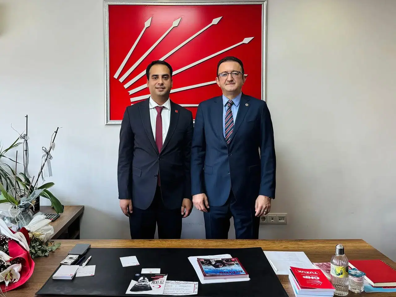 CHP Vekili Bektaş yeni başkan ile buluştu