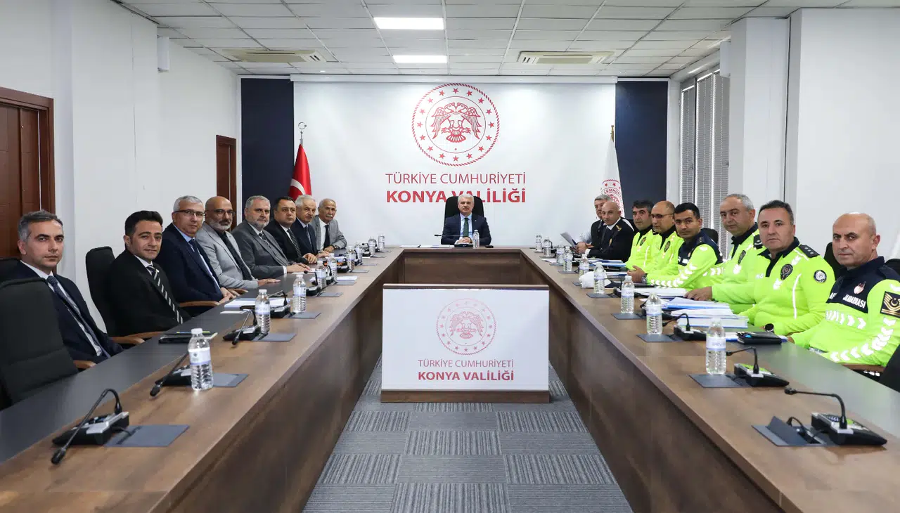 Konya’da trafik için kritik toplantı: Sıfır can kaybı hedefi için yeni adımlar