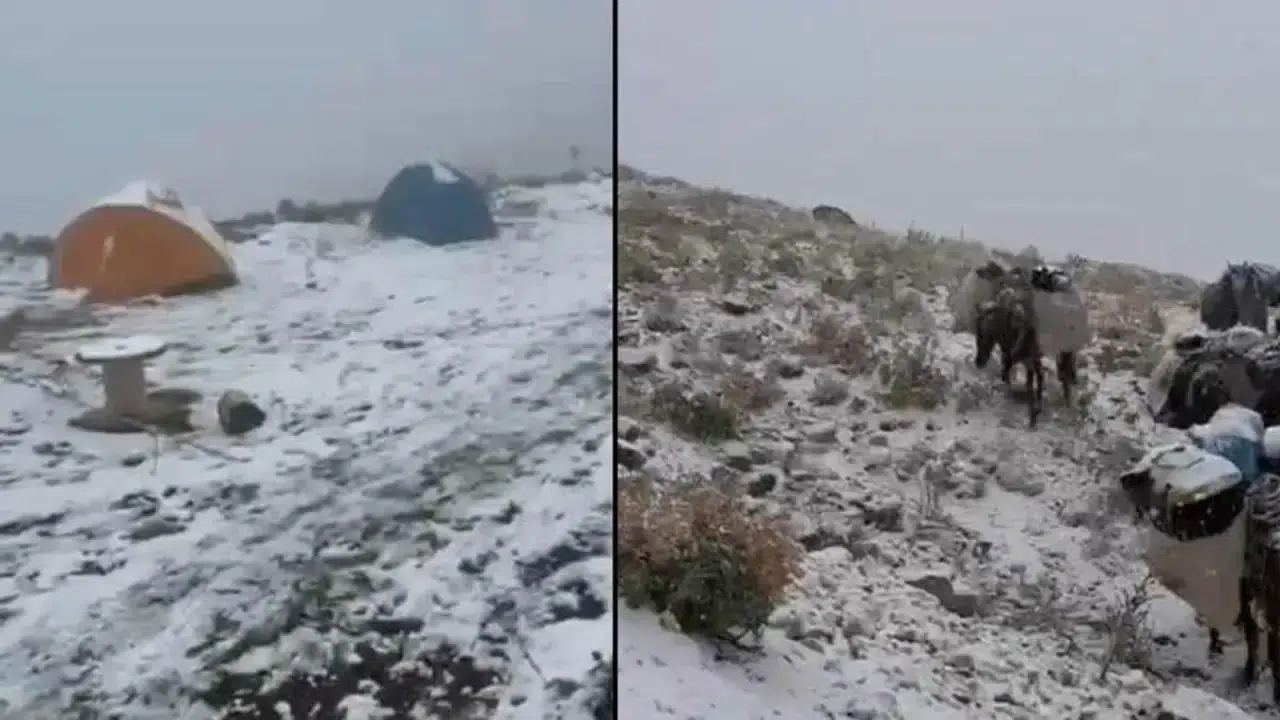 Kar yağışı etkili oldu 4 dağcı mahsur kaldı