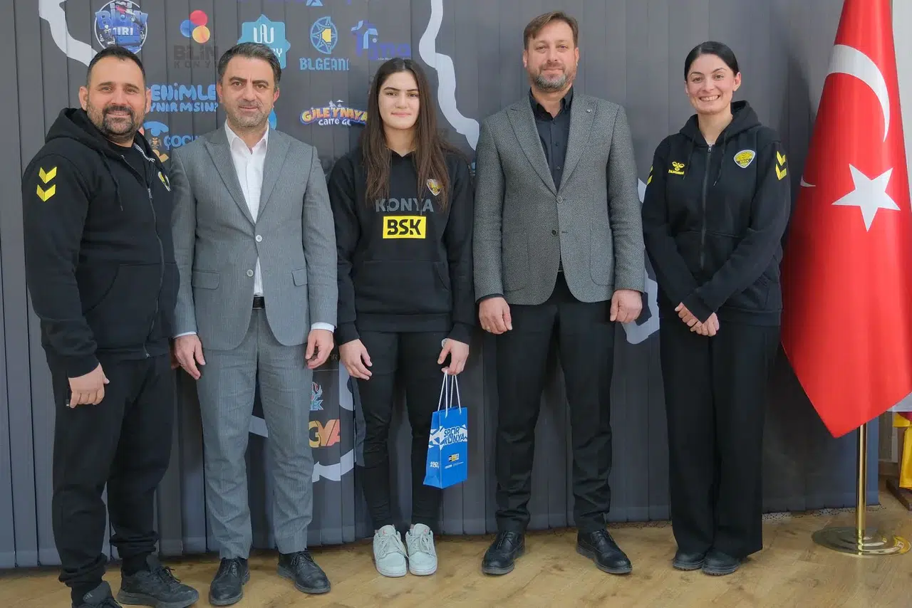 Konyalı milli judocudan kulübüne ziyaret