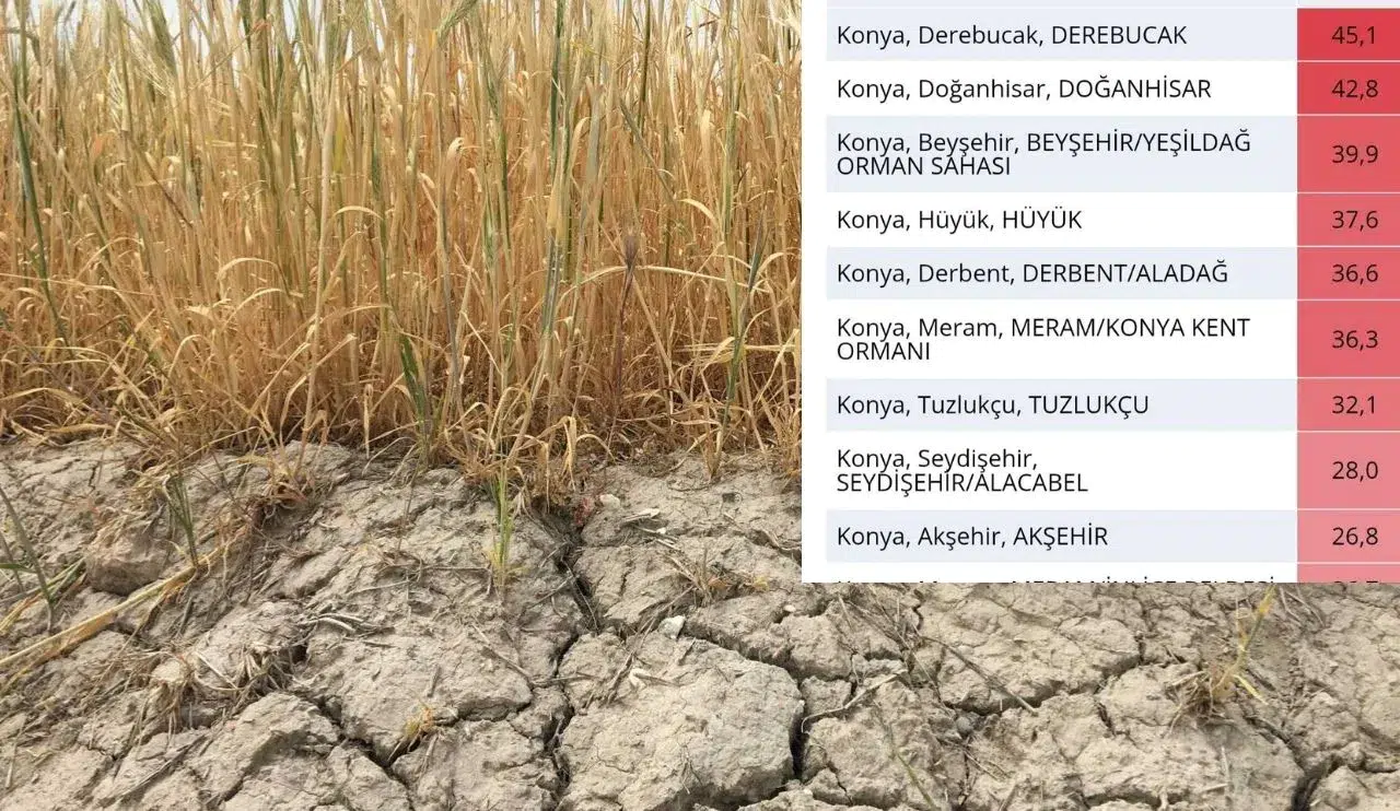 Konya’da kuraklık bitiyor mu? İlçe ilçe yağış miktarları şaşırttı
