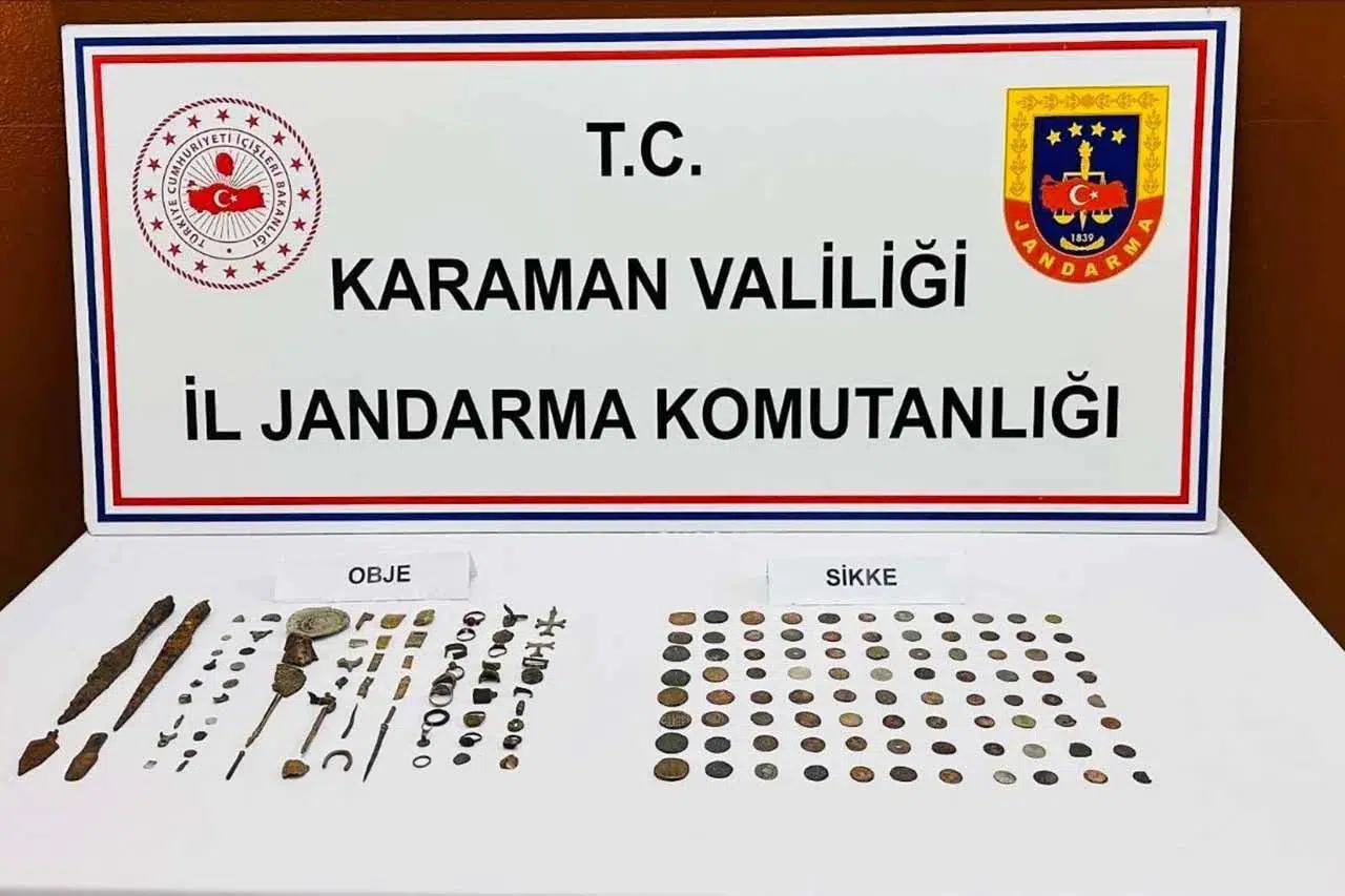 Karaman’da tarihi eser kaçakçılığı ve uyuşturucuya darbe
