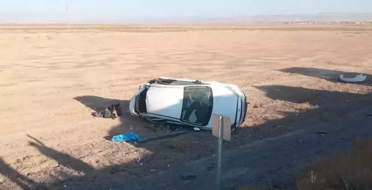 Konya’da otomobil takla attı! 1’i çocuk 6 yaralı