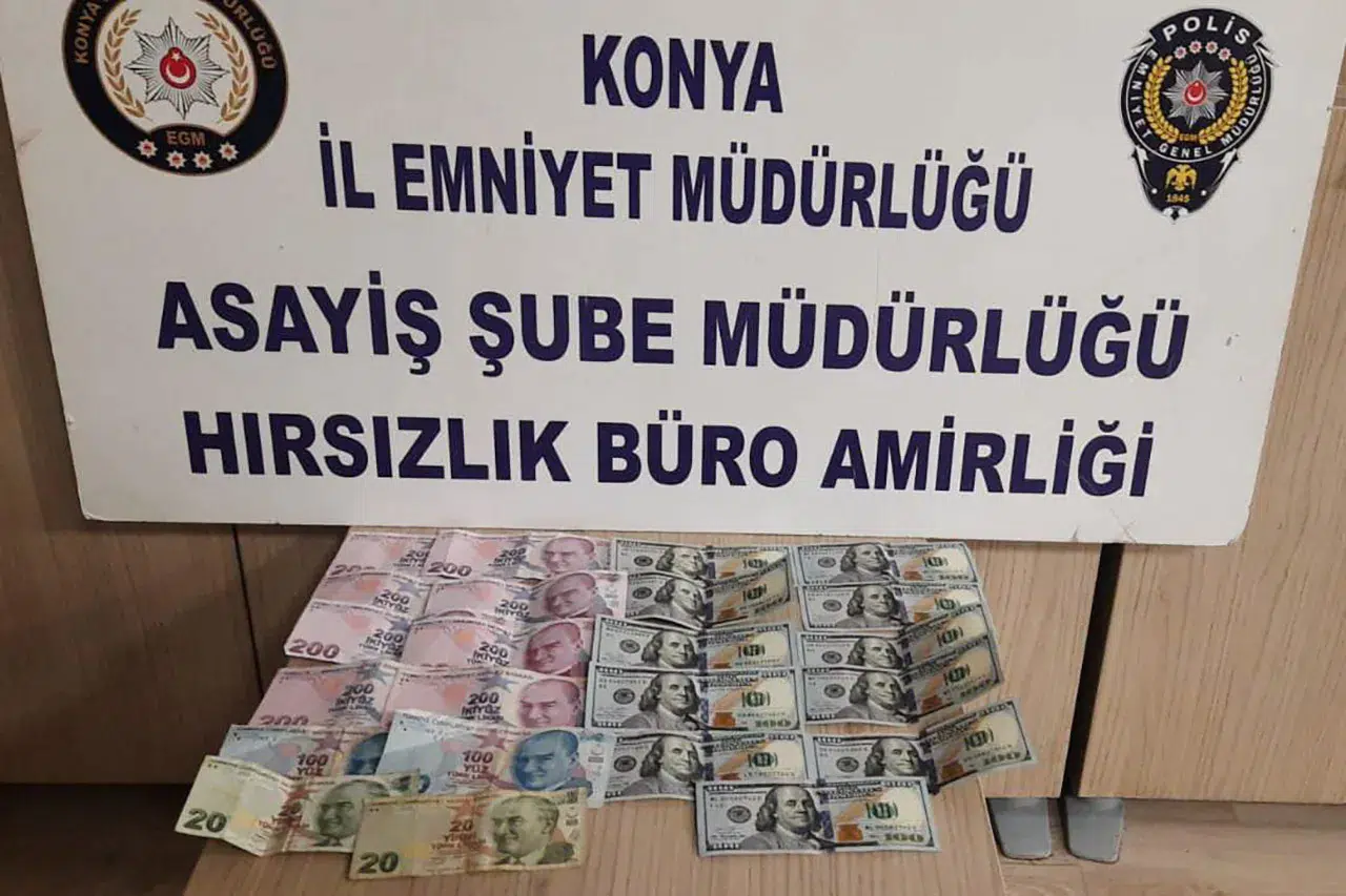 Konya'da ‘pes’ dedirten hırsızlık! Çaldı, kameraya el salladı, 1 saatte yakalandı