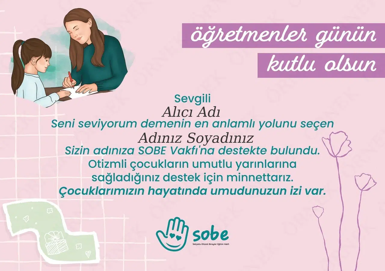 Bu hediyede sadece öğretmen değil, bir çocuk da mutlu olacak!