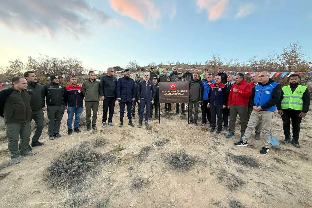 Karaman’da Azerbaycan-Gürcistan Şehitleri için fidan dikildi