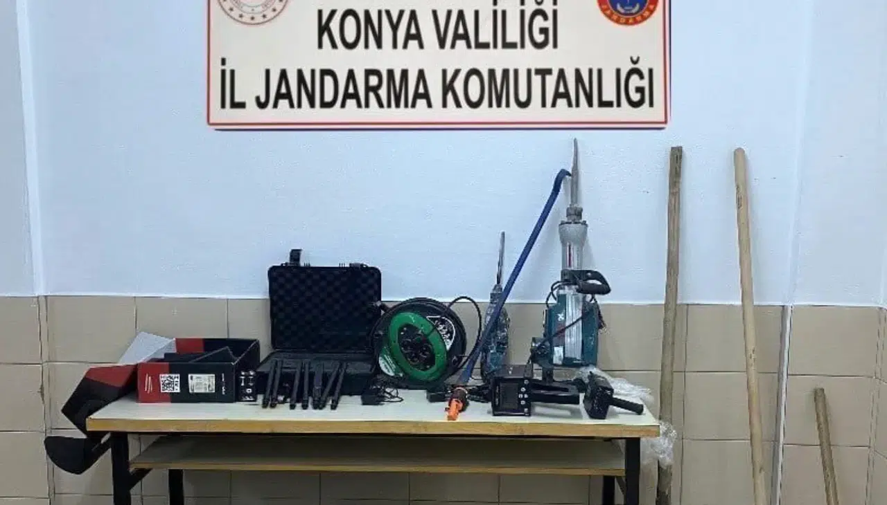 Konya'da jandarma harekete geçti: Kaçak kazı yapanlar yakalandı!
