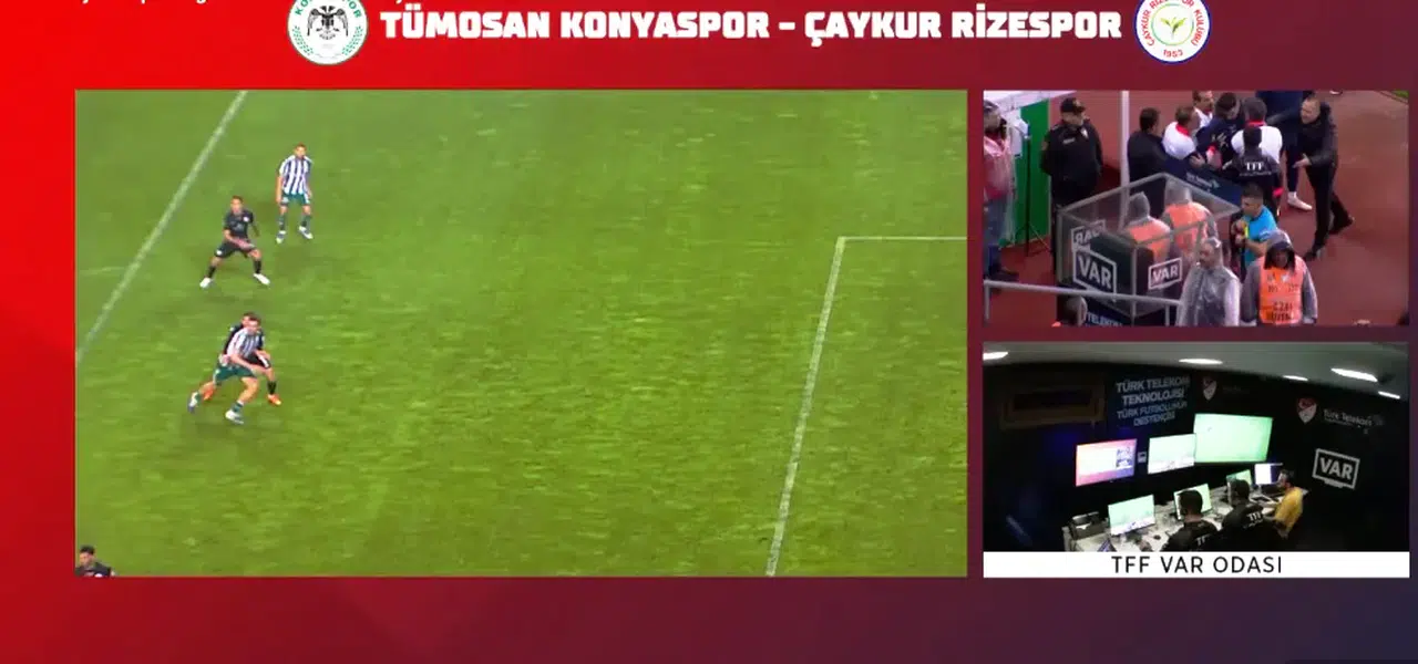 Konyaspor’un kazandığı penaltının VAR konuşmaları açıklandı