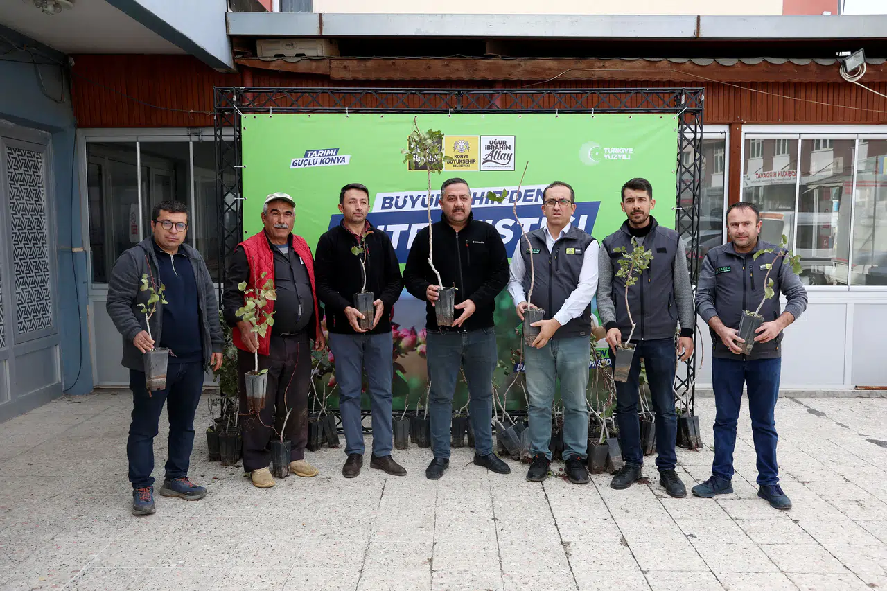 Konya’da bereketli yatırım: 4 bin fidanla tarımda yeni dönem