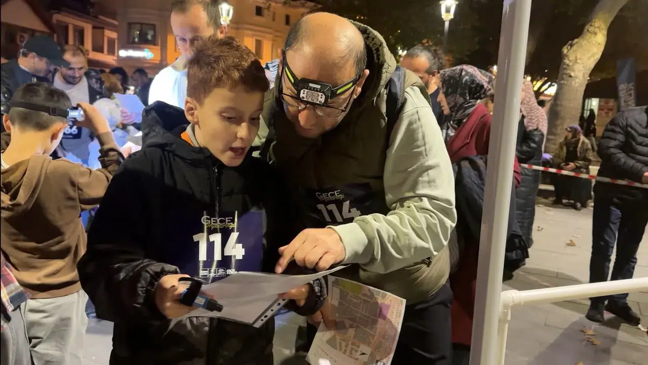 Konya Tarihi Bedesten’de çocuklar ve anne-babalar yarıştı!