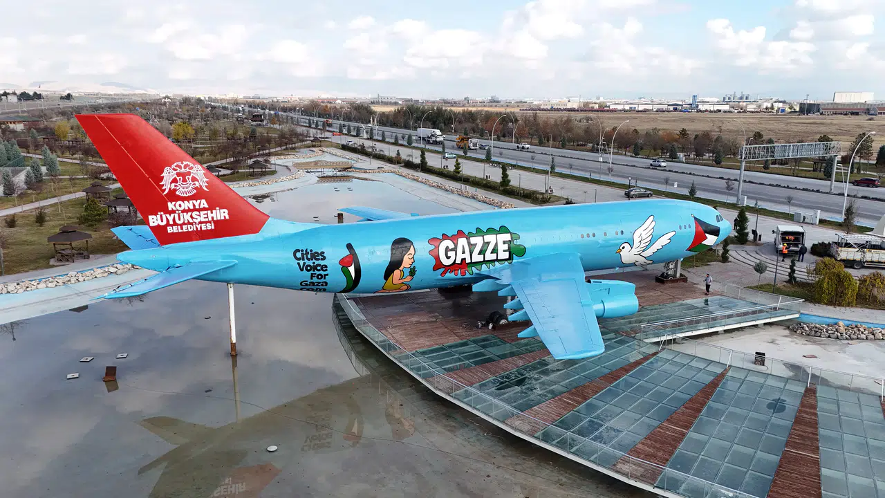 Konya’dan Gazze’ye sanatlı destek: Türk Yıldızları Parkı’nda mesaj var!