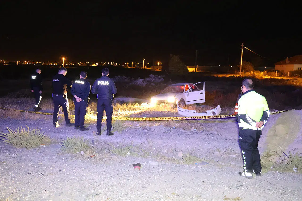 Aksaray’da otomobil takla attı: 1 ölü, 1 yaralı