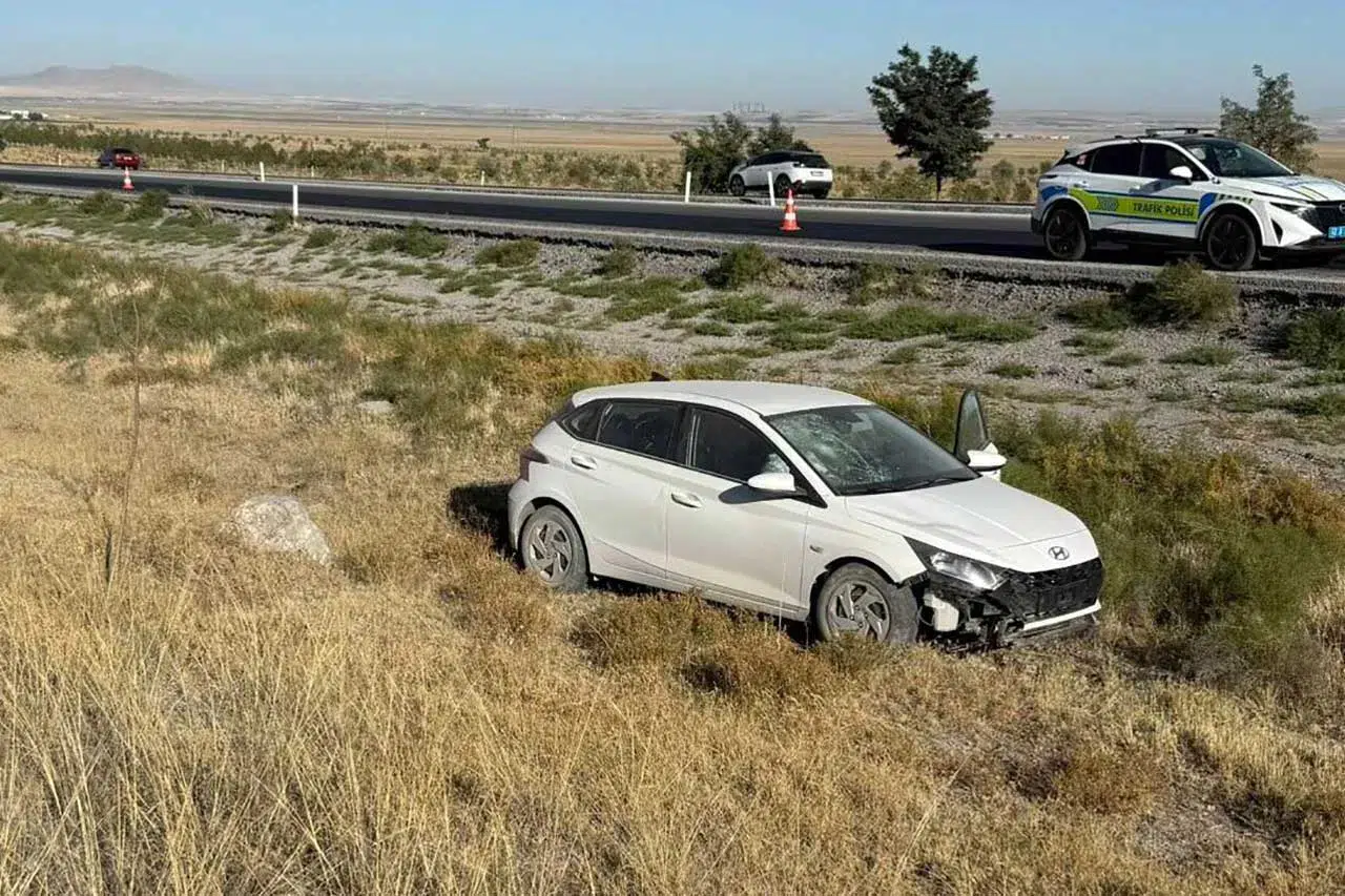 Konya'da trafik kazası! 1 kişi yaralandı