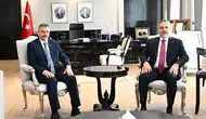 İçişleri ve Dışişleri Bakanı buluştu! Fotoğraf yoğun ilgi gördü