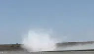 Konya’da kuruyan gölde ilginç doğa olayı!
