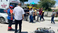 Konya’da korkutan kaza! Motosiklet beton mikserine çarptı