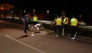 Karaman'da feci kaza kamerada! Motosiklet sürücüsü ağır yaralandı