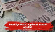 Emekliye Ocak'ta gelecek zammı açıkladı