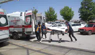 Konya'da kontrolden çıkan ticari araç araziye savruldu!