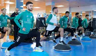 Konyaspor yolculuk öncesi son idmanını yaptı